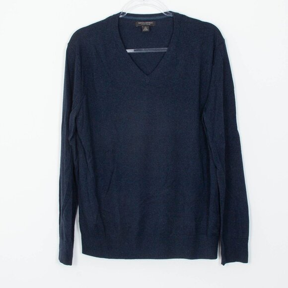 Banana Republic Other - Banana Republic Luxury Blend Silk Cashmere V Neck Long Sleeve Sweater Mens Large